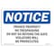 Signmission OSHA Notice, 5" Height, PetService Dog Relief Area Sign, 7" X 5", Landscape OS-NS-D-57-L-17252 - alternate 1
